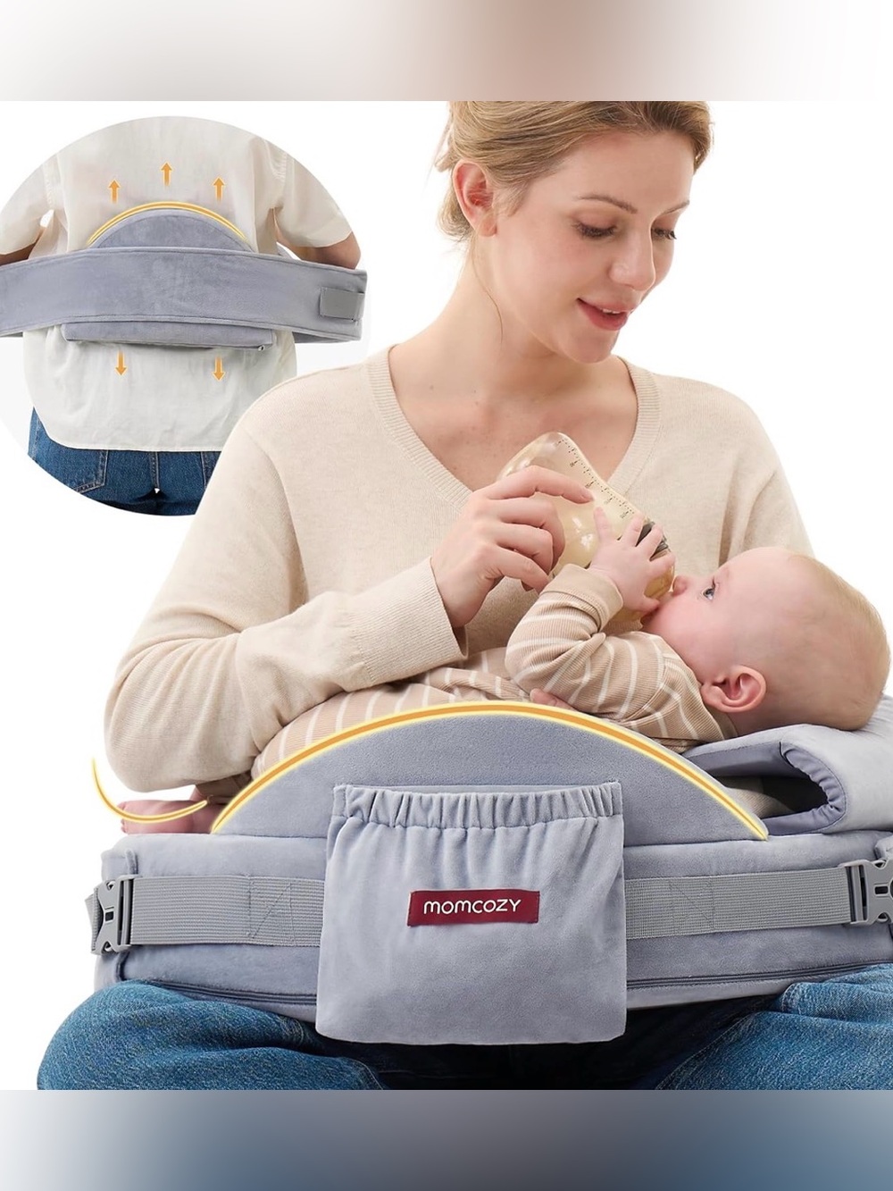 NWOT Momcozy CozyPro Nursing Pillow